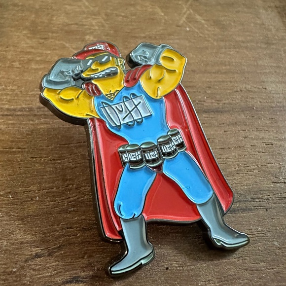 Duff Man Enamel Pin - Picture 2 of 2